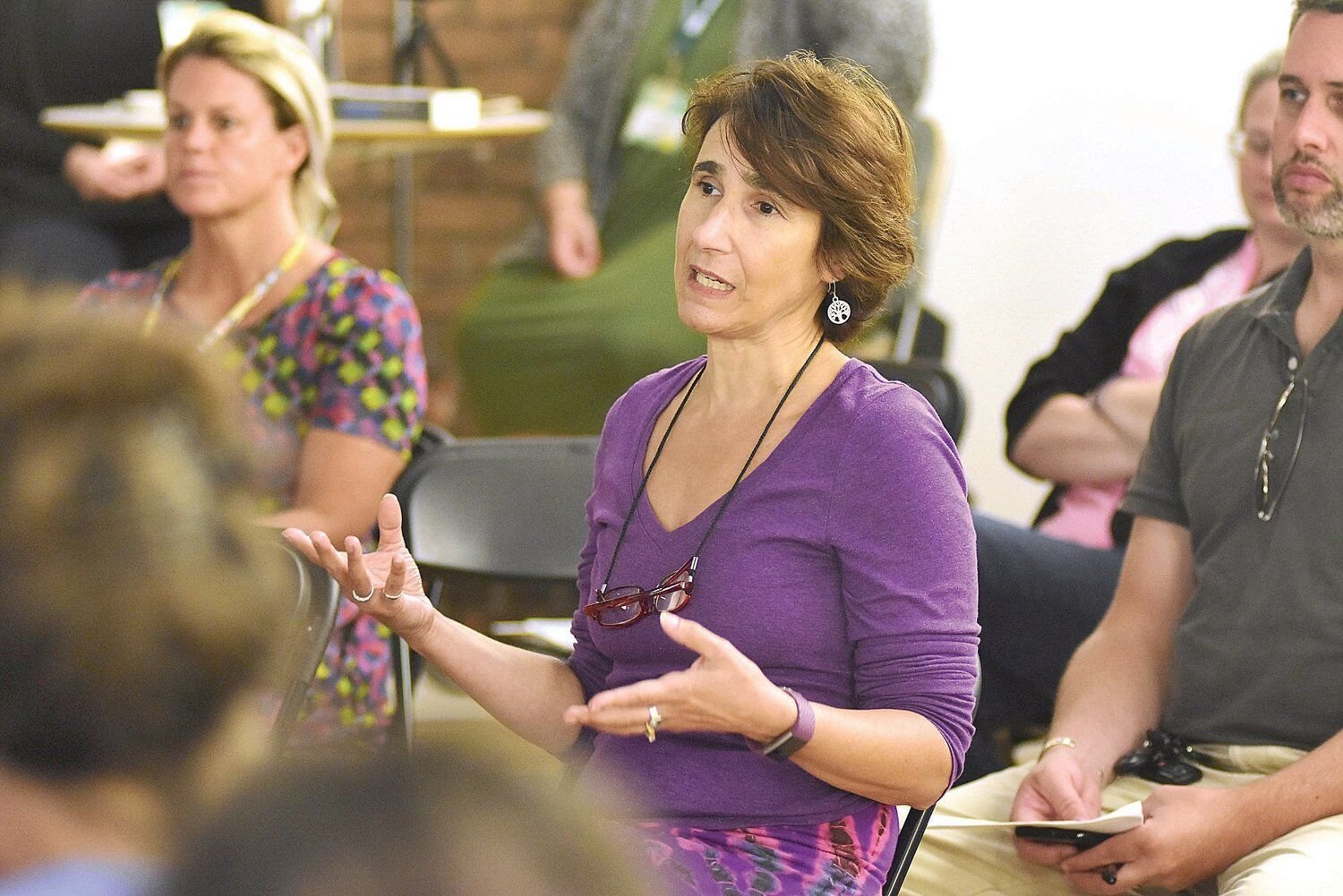 Wendy Penner speaking at event